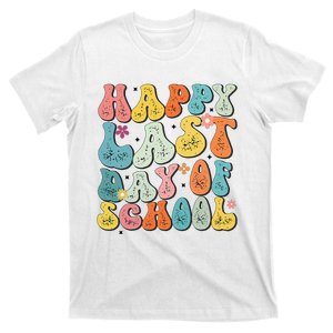 Groovy Happy Last Day of School Teacher Student Graduation T-Shirt