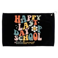 Groovy Happy Last Day of School Teacher Student Hello Summer Grommeted Golf Towel