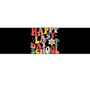 Groovy Happy Last Day Of School Teacher Student Graduation Bumper Sticker