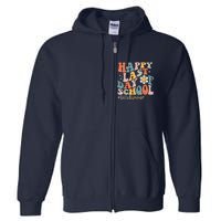 Groovy Happy Last Day Of School Teacher Student Hello Summer Full Zip Hoodie