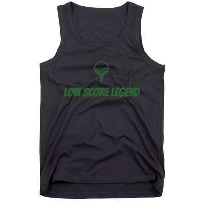 Golf Humor, Low Score Legend, Green Golf Tank Top