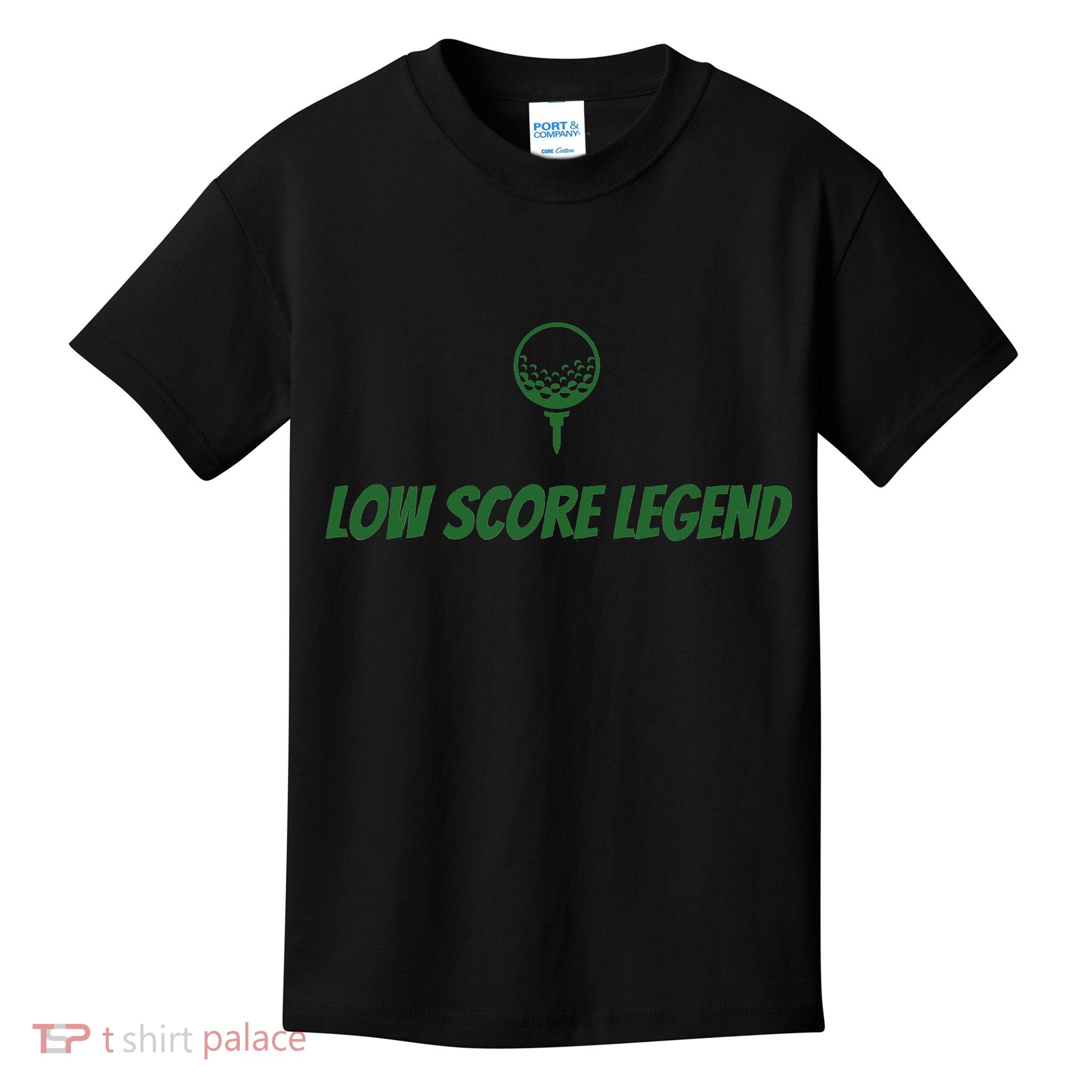 Golf Humor, Low Score Legend, Green Golf Kids T-Shirt