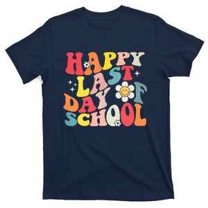 Groovy Happy Last Day Of School Teacher Student Graduation T-Shirt