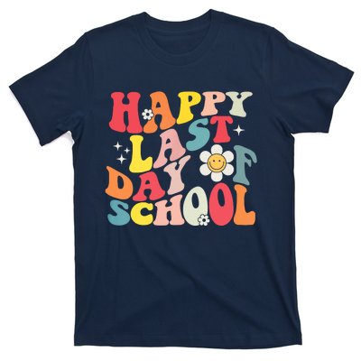 Groovy Happy Last Day Of School Teacher Student Graduation T-Shirt