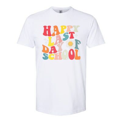 Groovy Happy Last Day Of School Teacher Student Graduation Softstyle® CVC T-Shirt