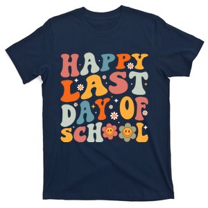 Groovy Happy Last Day Of School Teacher Student Graduation T-Shirt