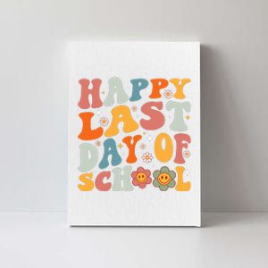 Groovy Happy Last Day Of School Teacher Student Graduation Canvas