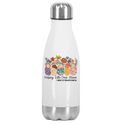 Groovy Helping Little Ones Bloom Labor & Delivery Nurse Stainless Steel Insulated Water Bottle