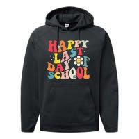 Groovy Happy Last Day of School Teacher Student Graduation Performance Fleece Hoodie