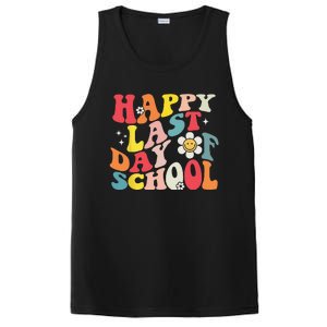 Groovy Happy Last Day of School Teacher Student Graduation PosiCharge Competitor Tank