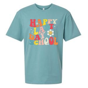 Groovy Happy Last Day of School Teacher Student Graduation Sueded Cloud Jersey T-Shirt