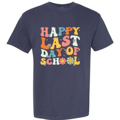 Groovy Happy Last Day Of School Teacher Student Graduation 7908 Garment-Dyed Heavyweight T-Shirt