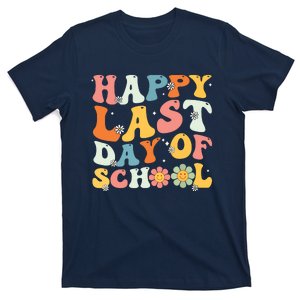 Groovy Happy Last Day Of School Teacher Student Graduation 7908 T-Shirt