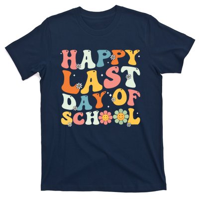 Groovy Happy Last Day Of School Teacher Student Graduation 7908 T-Shirt