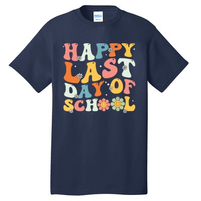 Groovy Happy Last Day Of School Teacher Student Graduation 7908 Tall T-Shirt