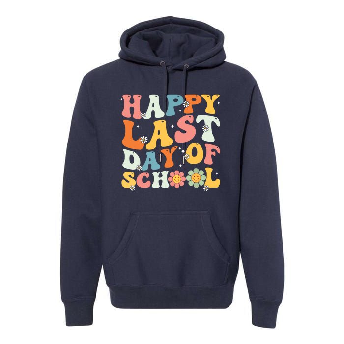 Groovy Happy Last Day Of School Teacher Student Graduation 7908 Premium Hoodie