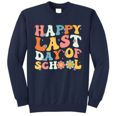 Groovy Happy Last Day Of School Teacher Student Graduation 7908 Tall Sweatshirt