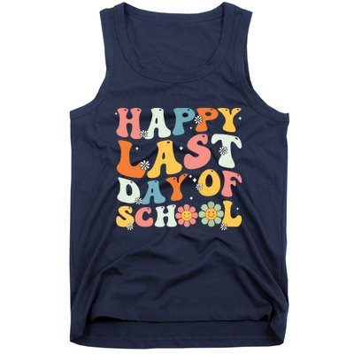 Groovy Happy Last Day Of School Teacher Student Graduation 7908 Tank Top