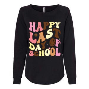 Groovy Happy Last Day Of School Teacher Student Graduation Womens California Wash Sweatshirt