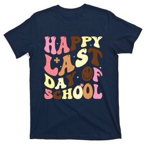 Groovy Happy Last Day Of School Teacher Student Graduation T-Shirt