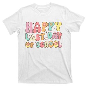 Groovy Happy Last Day of School Teacher Student Graduation T-Shirt