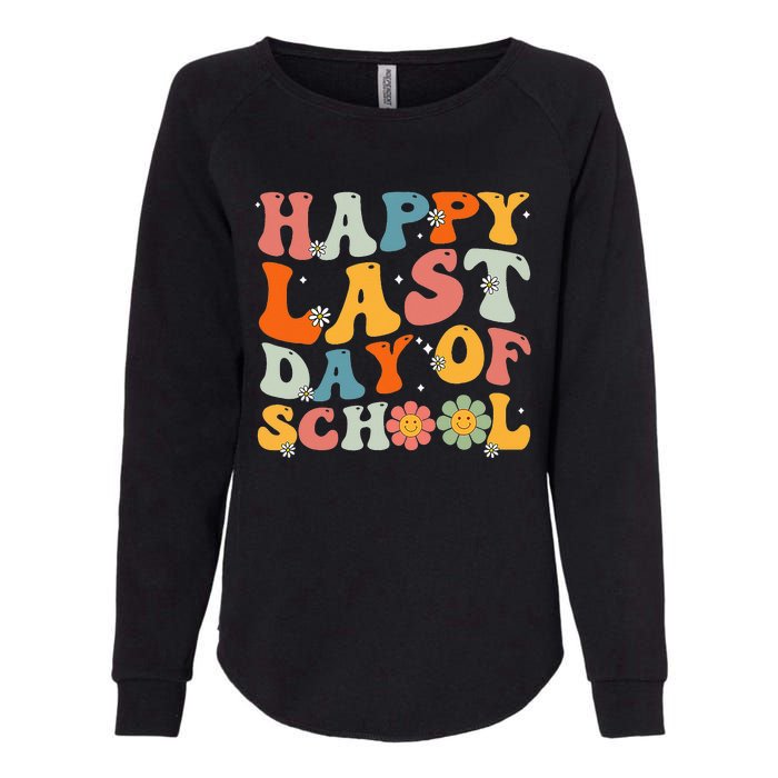 Groovy Happy Last Day Of School Teacher Student Graduation Womens California Wash Sweatshirt