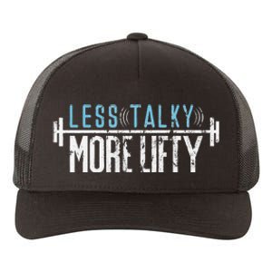 Gym Humor Less Talky More Lifty Yupoong Adult 5-Panel Trucker Hat