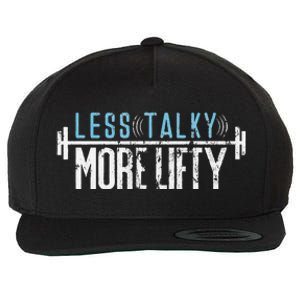 Gym Humor Less Talky More Lifty Wool Snapback Cap