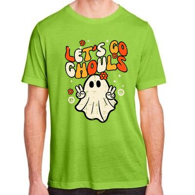 Ghost Halloween Lets Go Ghouls Retro Costume Adult ChromaSoft Performance T-Shirt