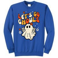 Ghost Halloween Lets Go Ghouls Retro Costume Sweatshirt