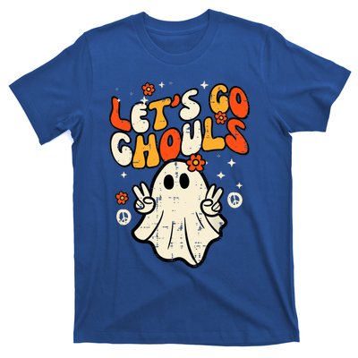 Ghost Halloween Lets Go Ghouls Retro Costume T-Shirt