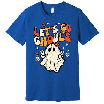 Ghost Halloween Lets Go Ghouls Retro Costume Premium T-Shirt