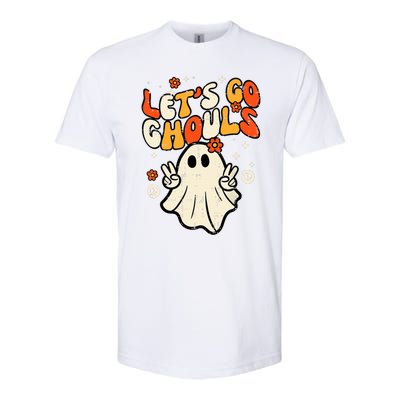 Ghost Halloween Lets Go Ghouls Retro Costume Softstyle CVC T-Shirt