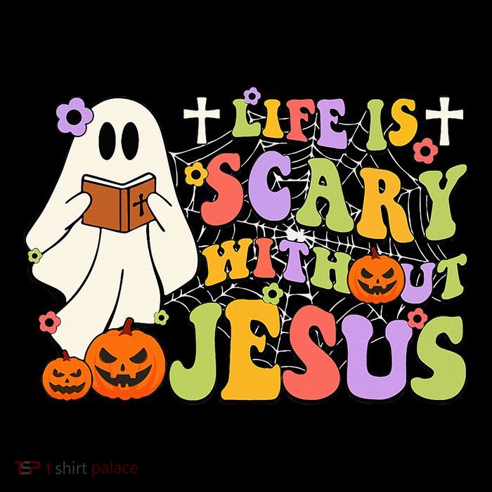 Groovy Halloween Life Is Scary Without Jesus Christian Lover Sustainable Beanie