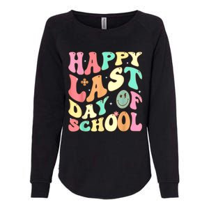 Groovy Happy Last Day Of School Teacher Student Graduation Womens California Wash Sweatshirt