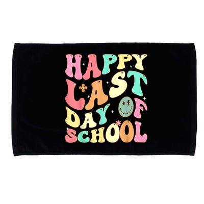 Groovy Happy Last Day Of School Teacher Student Graduation Microfiber Hand Towel