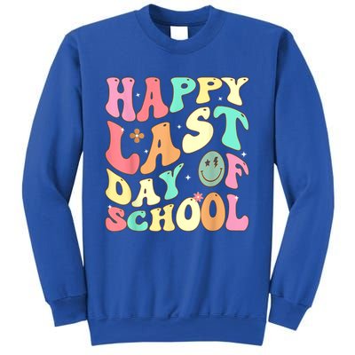 Groovy Happy Last Day Of School Teacher Student Graduation Sweatshirt