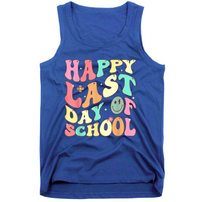 Groovy Happy Last Day Of School Teacher Student Graduation Tank Top