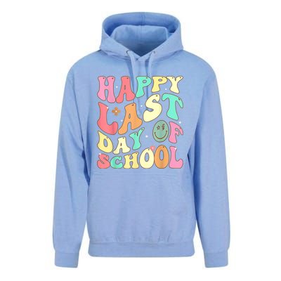 Groovy Happy Last Day Of School Teacher Student Graduation Unisex Surf Hoodie