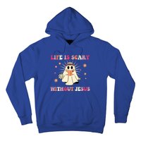 Groovy Halloween Life Is Scary Without Jesus Christian Lover Cool Gift Hoodie