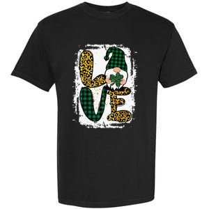 Green Heart Love Shamrock Irish Leprechaun St Patricks Day Garment-Dyed Heavyweight T-Shirt