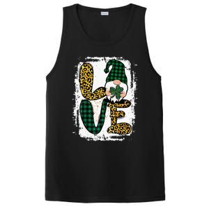 Green Heart Love Shamrock Irish Leprechaun St Patricks Day PosiCharge Competitor Tank