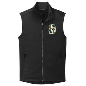 Green Heart Love Shamrock Irish Leprechaun St Patricks Day Collective Smooth Fleece Vest