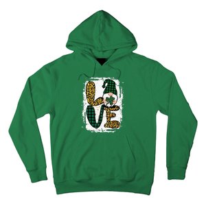 Green Heart Love Shamrock Irish Leprechaun St Patricks Day Hoodie