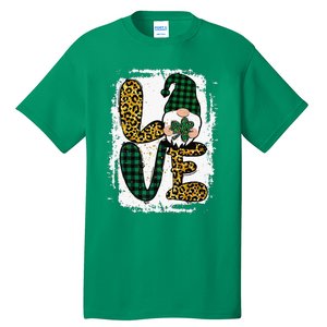 Green Heart Love Shamrock Irish Leprechaun St Patricks Day Tall T-Shirt