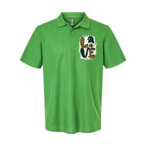 Green Heart Love Shamrock Irish Leprechaun St Patricks Day Softstyle Adult Sport Polo