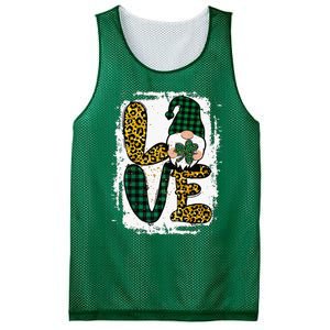 Green Heart Love Shamrock Irish Leprechaun St Patricks Day Mesh Reversible Basketball Jersey Tank