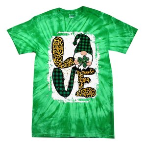 Green Heart Love Shamrock Irish Leprechaun St Patricks Day Tie-Dye T-Shirt