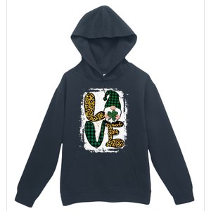 Green Heart Love Shamrock Irish Leprechaun St Patricks Day Urban Pullover Hoodie