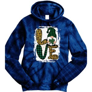 Green Heart Love Shamrock Irish Leprechaun St Patricks Day Tie Dye Hoodie